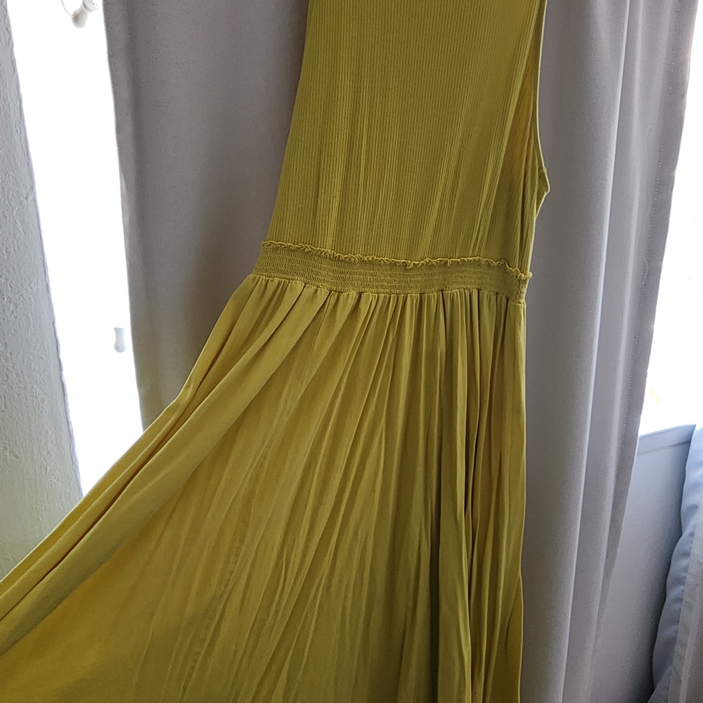 Daily Practice Anthropologie Yellow Maxi Dress
